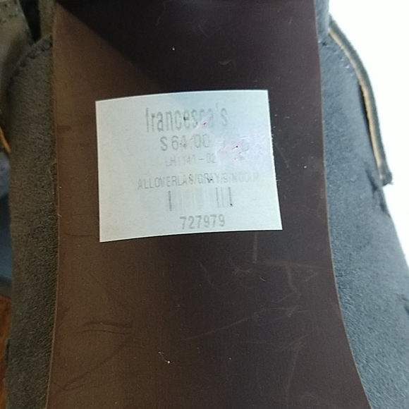 Francesca's Grey Lazer Cut Cage Heels 9 EUC - Picture 9 of 11